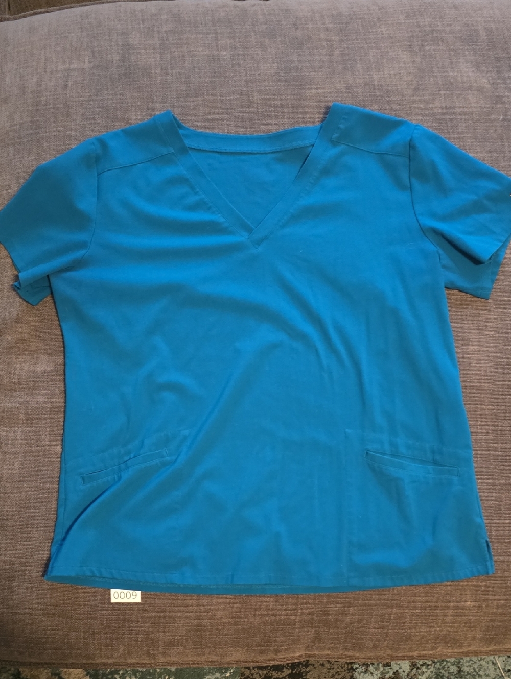 Poppy Scrubs The Caswell Scrub Top Caribbean Blue XL